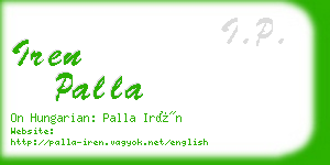 iren palla business card